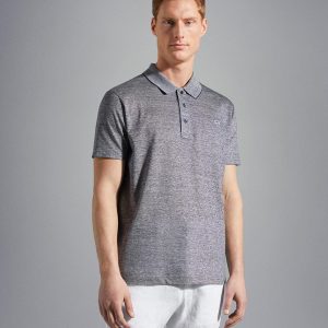 Paul & Shark - Polo manches courtes de lin et coton