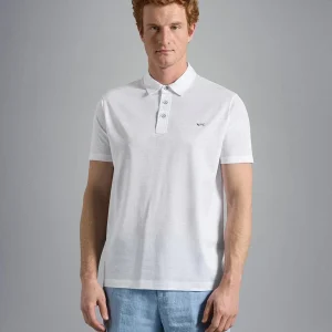 Paul & Shark - Polo uni manches courtes à col chemise