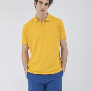 Paul & Shark - Polo uni manches courtes coton délavé