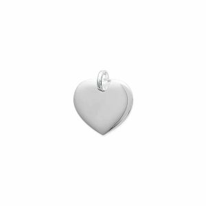 Pendentif médaille coeur argent
