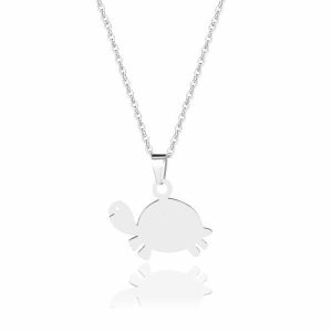 Collier tortue acier inoxydable