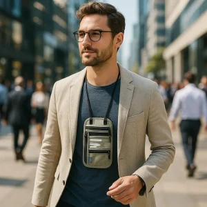 POCHETTE DE VOYAGE TOUR DE COU