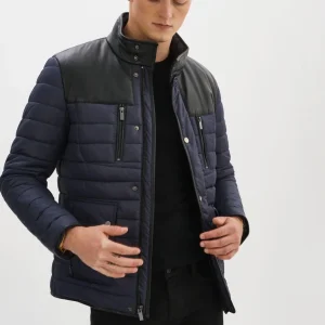 Regency - Kansas - Manteau matelassé avec cuir