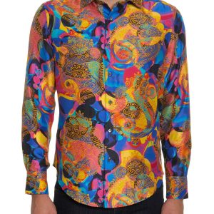 Robert Graham - Chemise de soie Le Clique Édition Limitée