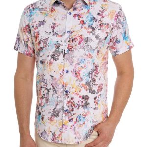 Robert Graham - Chemise manches courtes SPLASH OF COLOR