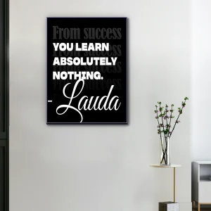 Toile "From Success – Niki Lauda"