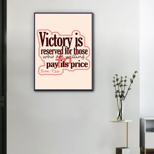 Toile "Victory is Reserved – Sun Tzu"
