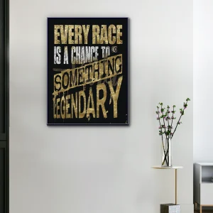 Toile "Une course. Une chance de marquer l’histoire."