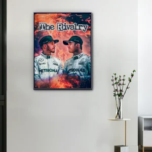 Toile F1 Lewis Hamilton & Nico Rosberg The Rivalry
