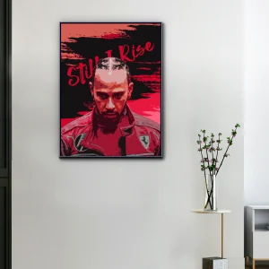 Toile F1 Lewis Hamilton Je Me Relèverai Toujours