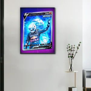 Toile F1 Max Verstappen Carte Légendaire