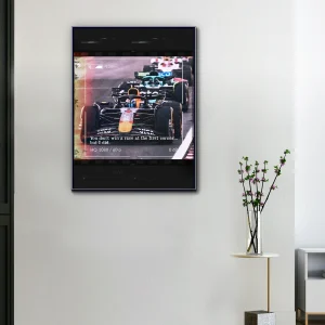 Toile F1 Max Verstappen L’Audace du Premier Virage