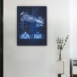 Toile F1 Plan Technique Monoplace