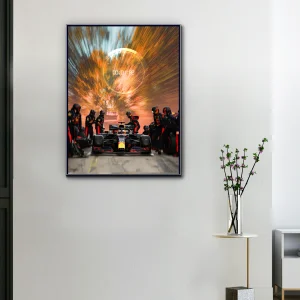 Toile F1 Verstappen x Red Bull Une Seconde Pour Régner