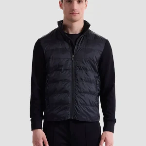 Bugatchi - Cardigan zip matelassé Soft Touch