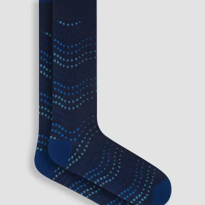 Bugatchi - Bas de coton et cachemire à pois