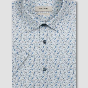 Bugatchi - Miles - Chemise motif guitars manches courtes OOOHCOTTON©