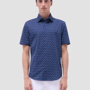Bugatchi - Miles - Chemise motif phares manches courtes OOOHCOTTON©